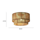 Luminaire Plafonnier Rotin - 40cm - plafonnier