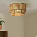 Luminaire Plafonnier Rotin - plafonnier