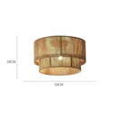 Luminaire Plafonnier Rotin - 50cm - plafonnier