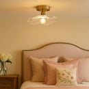 Plafonnier Ancien Verre Vintage - 280mm - plafonnier