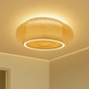 Plafonnier Bambou Rotin - plafonnier