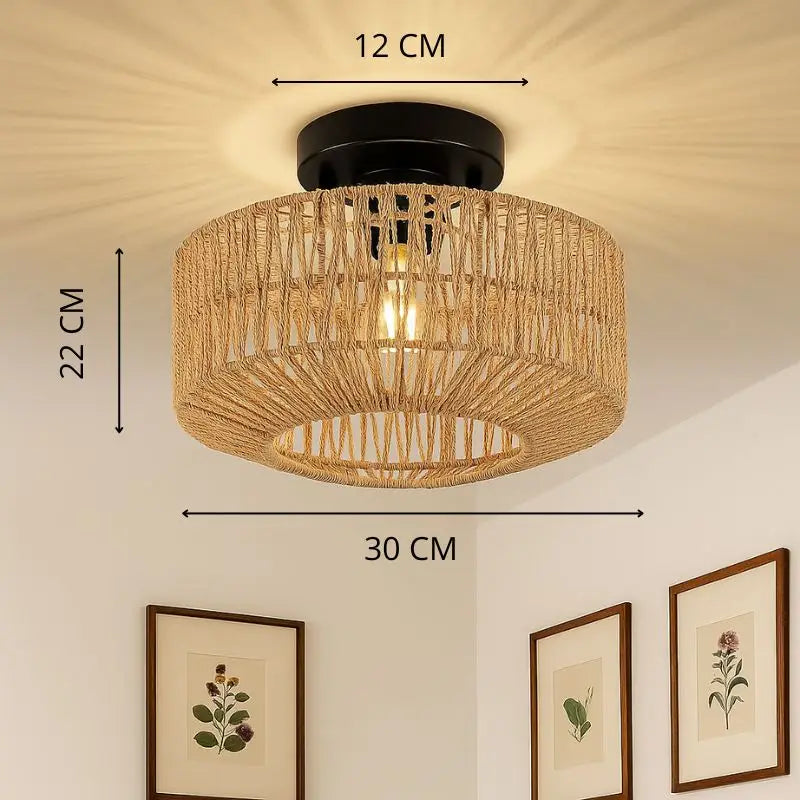 Plafonnier Chambre Rotin - plafonnier