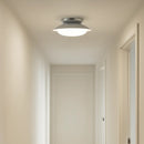 Plafonnier Chrome et Verre - plafonnier