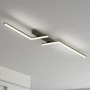 Plafonnier Design Noir - L 80cm / Télécommande avec variation - plafonnier