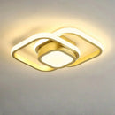 Plafonnier LED Carré Doré - plafonnier