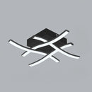 Plafonnier Noir Led Design - réglable (3000K/4500K/6500K) - plafonnier