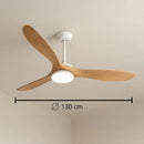 Plafonnier Ventilateur Bois - 52 pouces (132 cm) - plafonnier