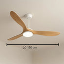 Plafonnier Ventilateur Bois - 60 pouces (152 cm) - plafonnier