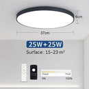 Rond Plafonnier LED Noir - 37CM | 50W - plafonnier