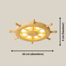 Ventilateur Plafonnier Bois Clair - plafonnier